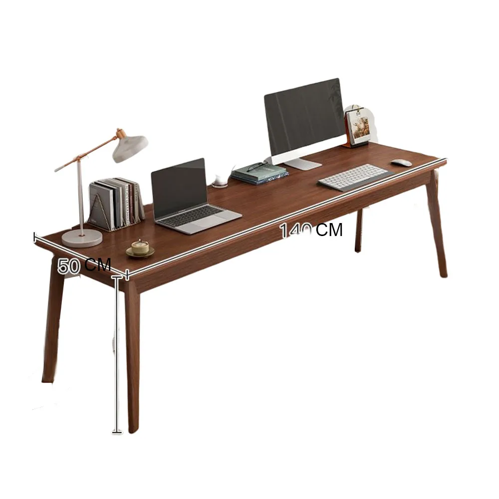 Minimalism Solid Wood Foot Leg Computer Desk Simple Long Table Office Table Household Against The Wall Students Writing Desk