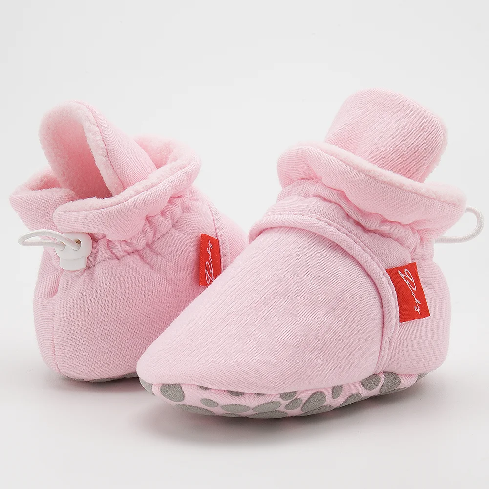 Winter Baby Unisex Casual Boden Socke Schuhe Baumwolle Hohe Qualität Warme Minimalistischen Kleinkind Erste Wanderer Weiche Anti-slip Flache sohle – Detail 5