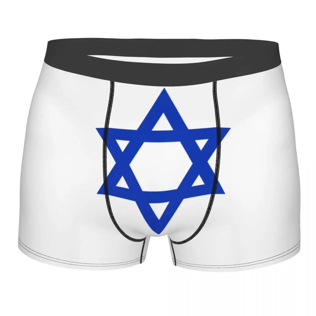 

Male Sexy Star Of David Israel Flag Underwear Israeli Pride Boxer Briefs Stretch Shorts Panties Underpants