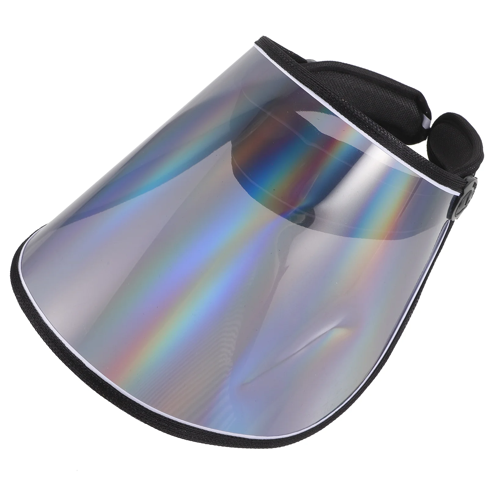 

LIOOBO PVC Anti-UV Sun Visors Adjustable Sports Sun Hat for Travel Exercises Holographic