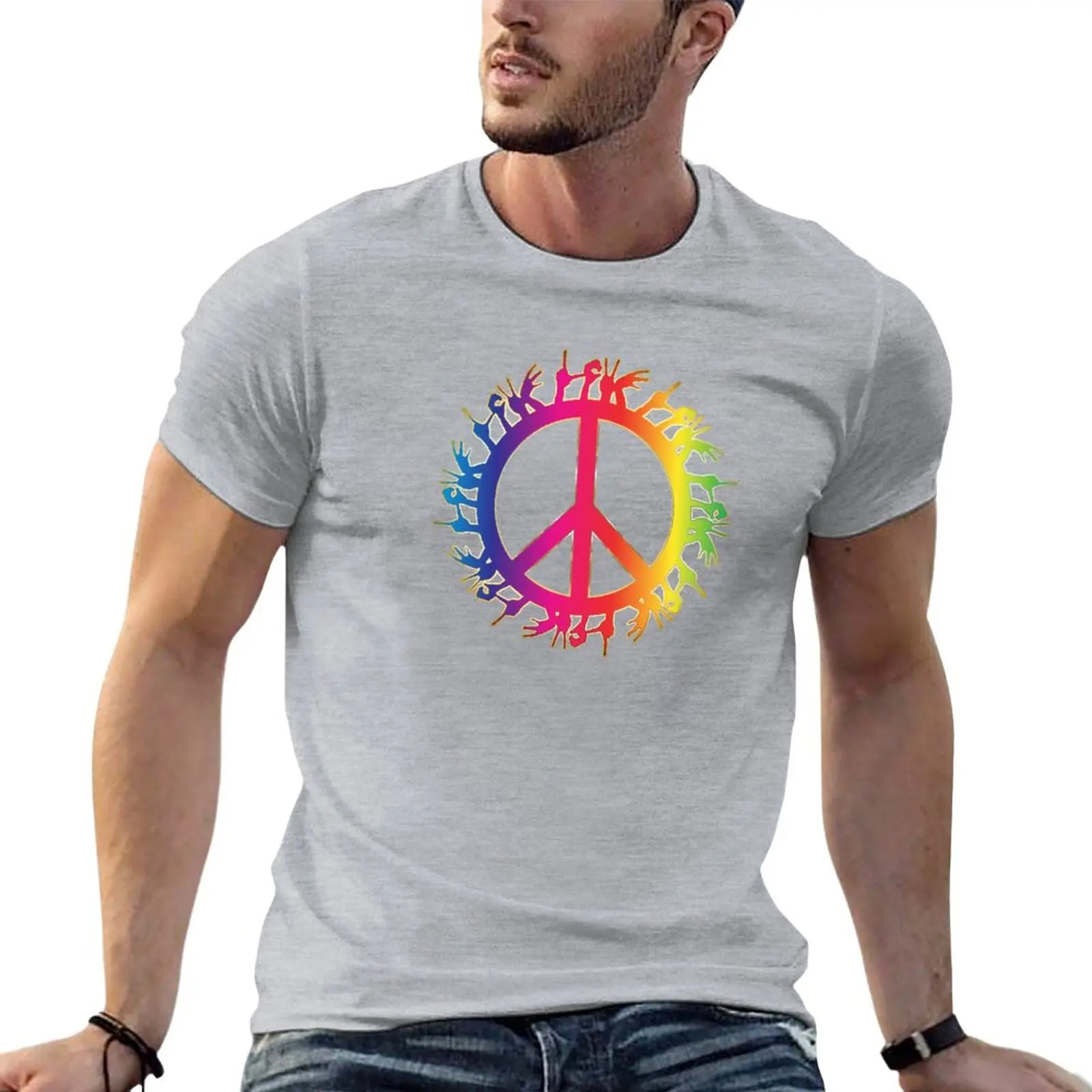 

Love peace symbol T-Shirt funny t shirt custom t shirt quick drying shirt boys animal print shirt workout shirts for men