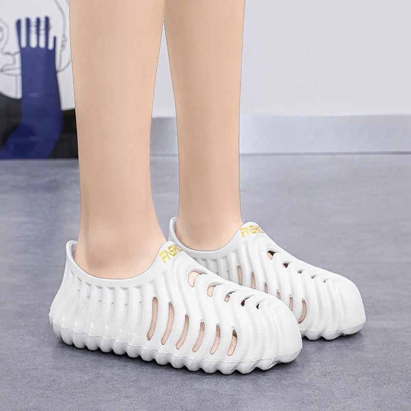 صنادل رجالية عصرية من مادة إي في إيه، أحذية شاطئ مريحة وخفيفة الوزن للرجال، أحذية مائية غير قابلة للانزلاق، أحذية رياضية كاجوال للمشي قابلة للتنفس