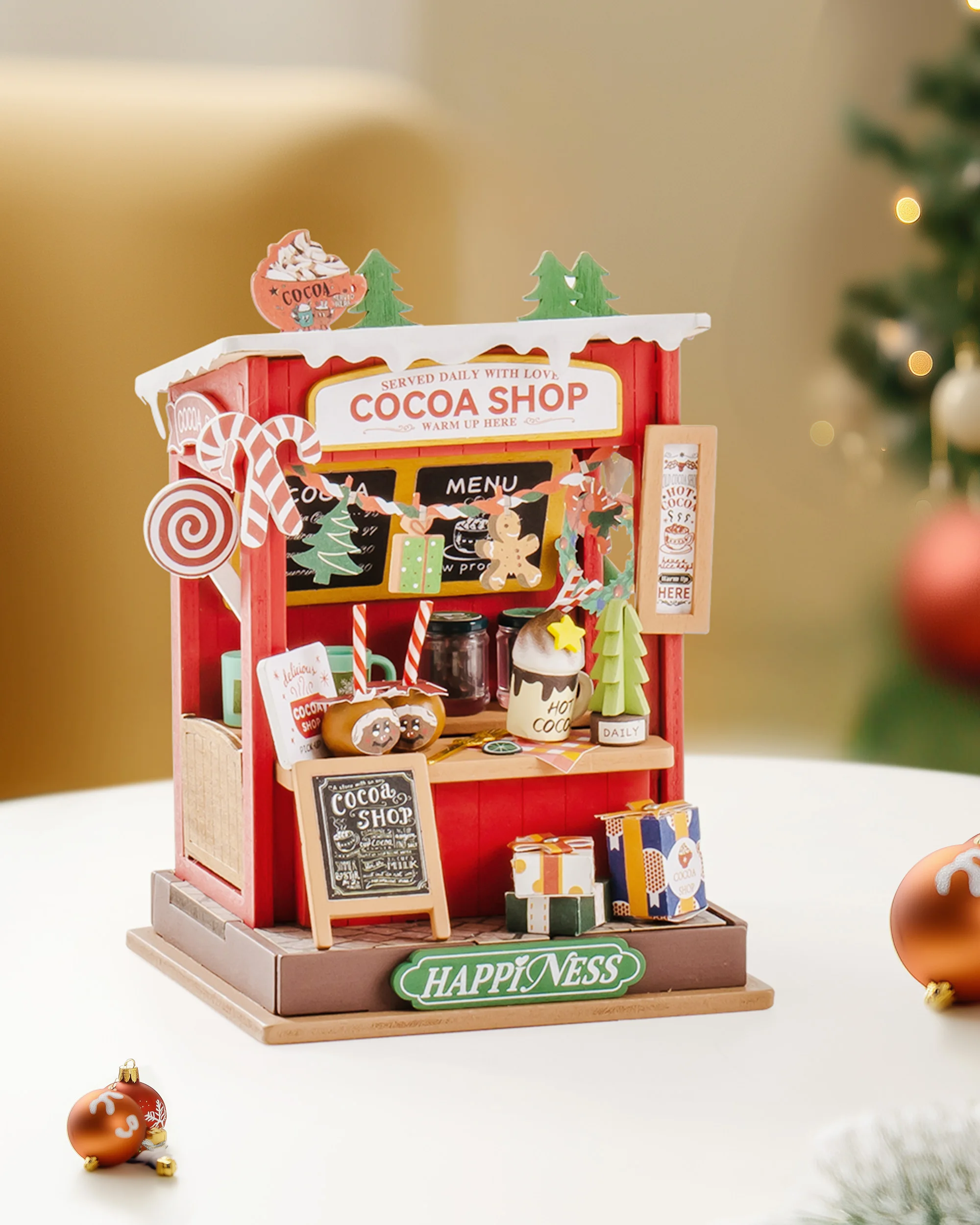 Rolife Cozy Fireplace Mini House Craft Kit view 4
