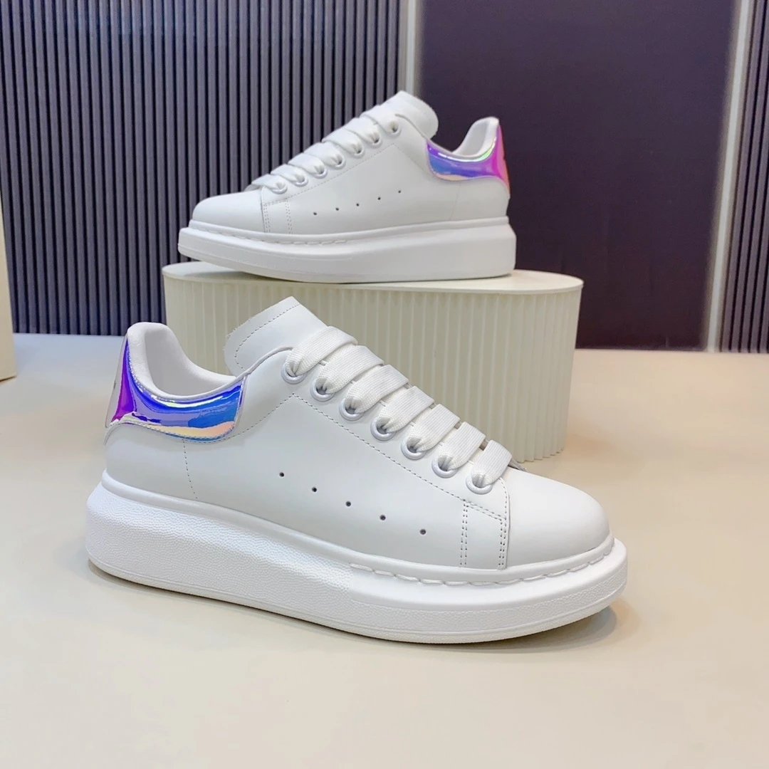 

LUXURYDITA Designer AM Womens Casual Sneakers Real Leather Luxury Mens Tennis Shoes Size 35-45 Unisex Trend Couple Shoes YN28