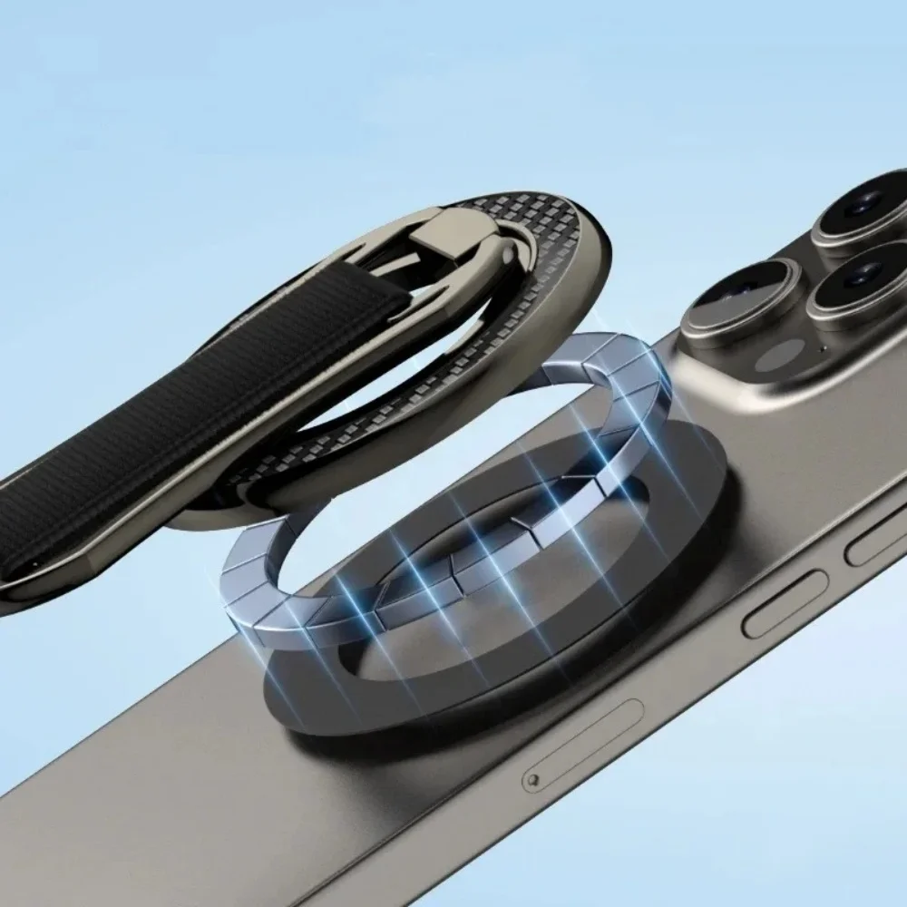 Magnetic Rotatable 4-in-1 Phone Grip and Holder with Shockproof Cover