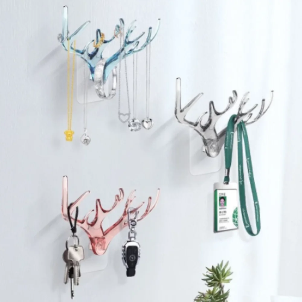 Creative Wall Hanging Hook Coat Rack Retro decorative Wall Hook Deer Antlers 