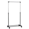 Movable Clothes Rack Telescopic Floor Hanger Storage Wardrobe Hat Stand Storage Box Bedroom Furniture Coat Rack With Wheel 6
