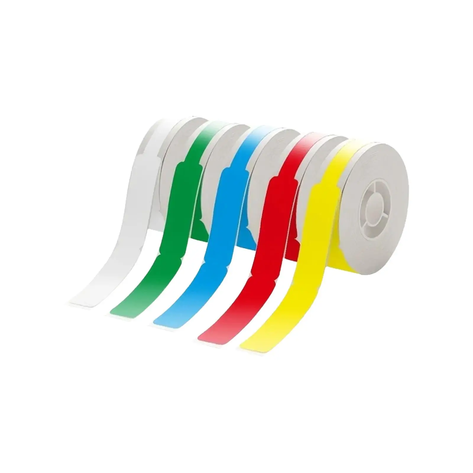 

5 Roll Label Maker Tape Cable Identification Waterproof Cable Labels Sticker Cable Tags Label Print Paper for D101 Label Maker