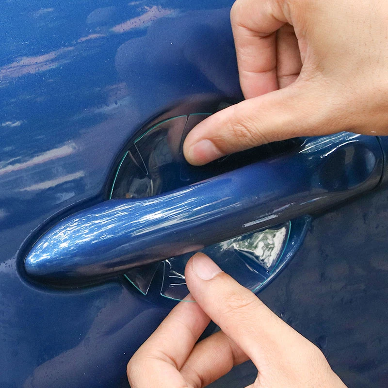 4Pcs Car Pvc Door Bowl Pellicola Protettiva Decorazione Per Mercedes Smart 453 Fortwo Forfour Accessori Per Auto Modifica Esterna