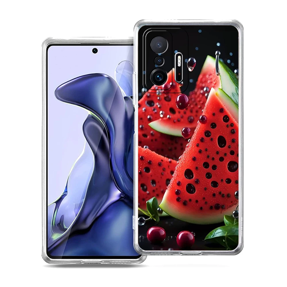 Soft Transparent Cartoon Fruit Phone Case