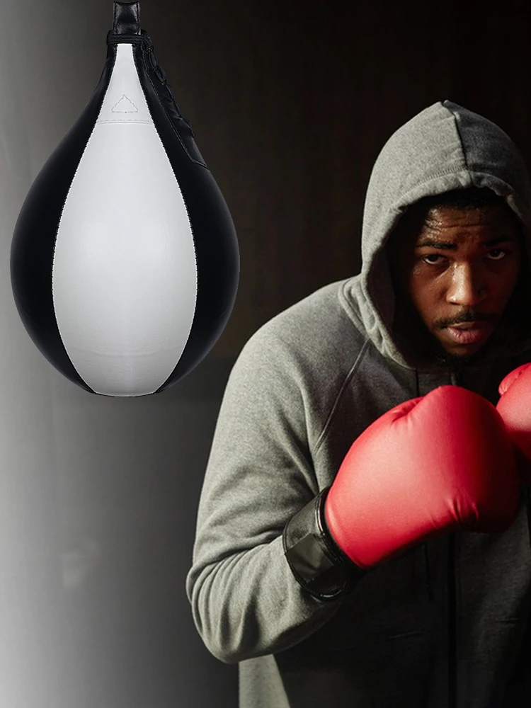 Boxing Speed Ball Hanging Punching Bag PU Leather Boxing Reflex Ball Stress Relief Striking Bag Equipment