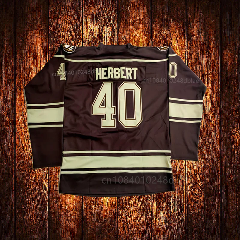 Vintage 2015 Hershey Bears 40 Caleb Herbert Chris Bourque Embroidery Hockey Jersey Youth Kids Adult Any Size And name 045 ice hockey jerseys