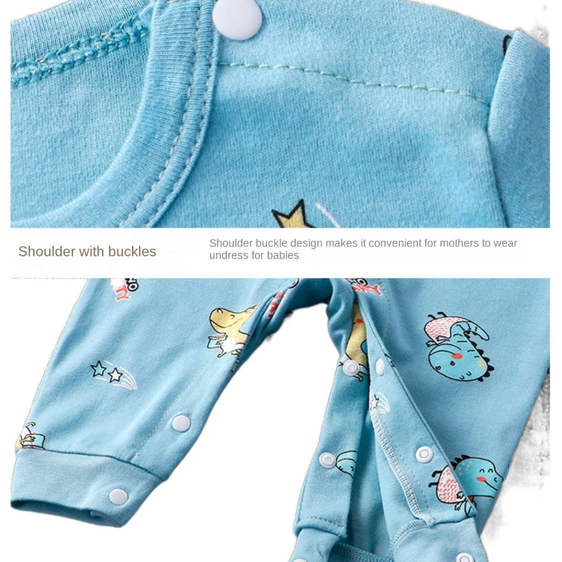 Baby Rompers Newborn Baby Pajamas Toddler Costume Baby Girl Pure Cotton Cartoon Onesie Unisex Jumpsuit Outfits