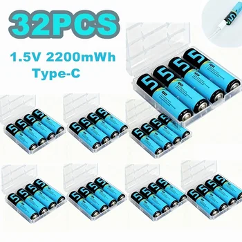 Batteria ricaricabile USB da 1,5 V 2200 mWh con scatola per giocattoli RC con corrente di grande capacità che sostituisce la batteria a secco