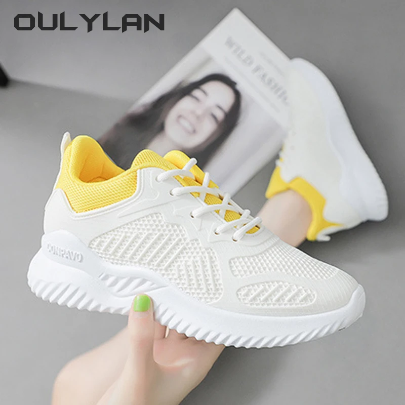 

2024 Sports Women Shoes Running Shoes Spring/Summer White Alpha Coconut Casual Mesh Sneaker Breathable Women's Shoes A005