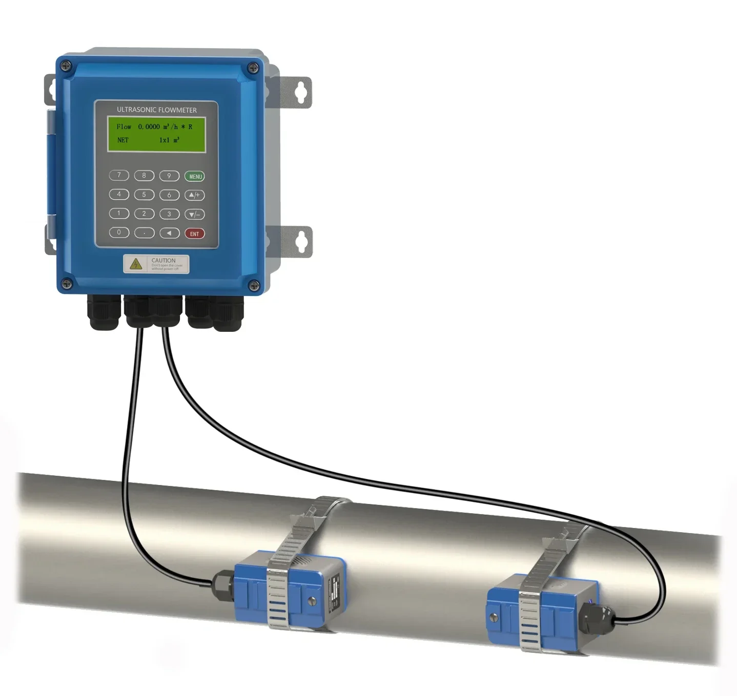 

Rs485 4-20mA цифровой дисплей настенный зажим ультразвуковой расходомер