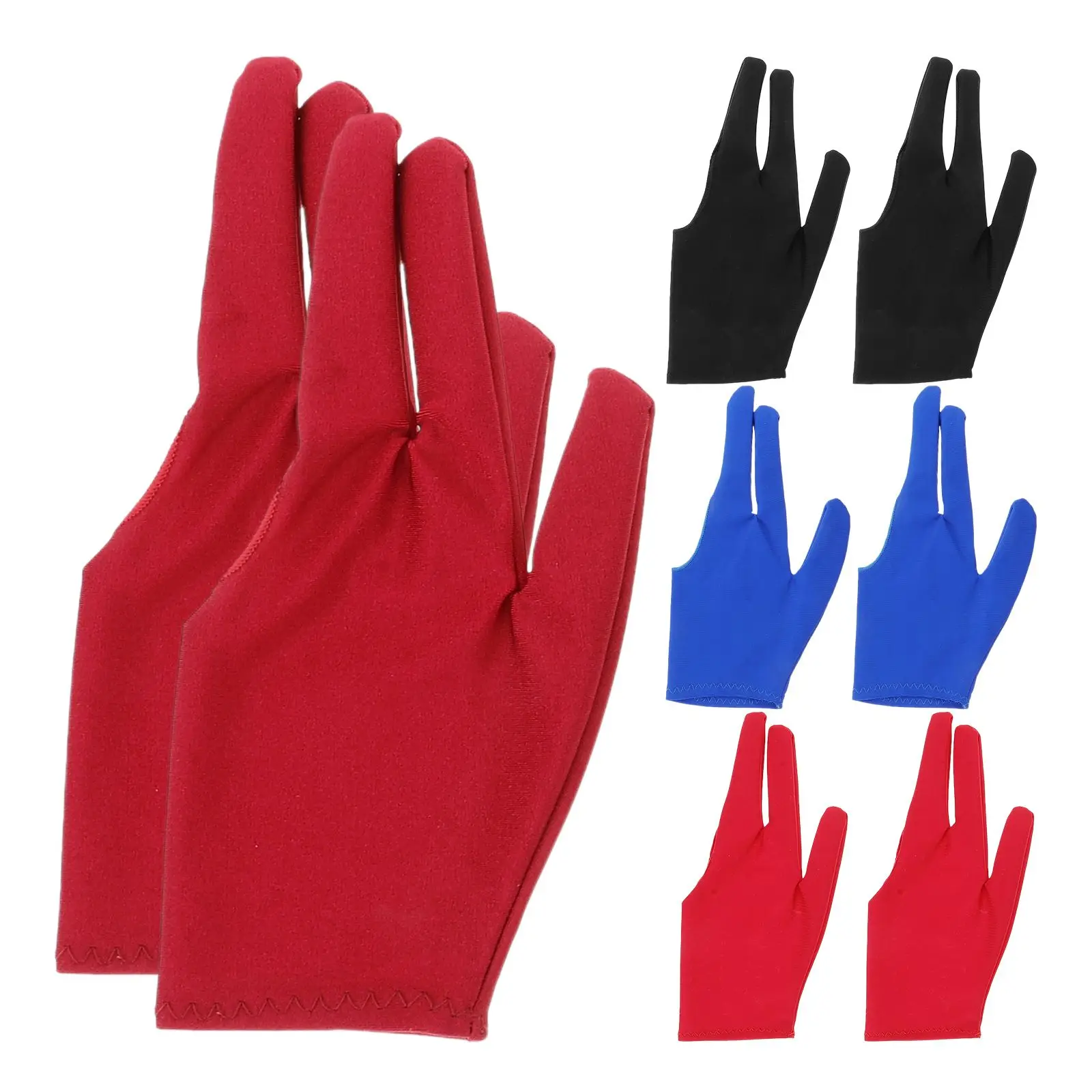 8Pcs YoYo Gloves Yoyo Ball Finger Sleeves Snooker Three Finger Gloves Billiards Glove Accessories Hobby Collectibles