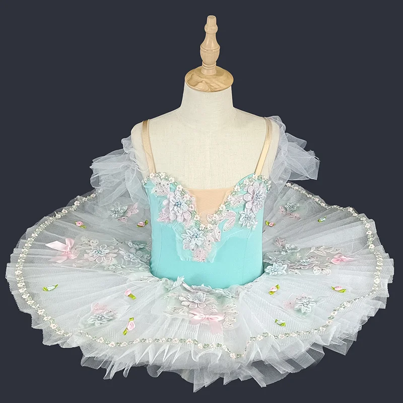 

Blue Professional Ballet Tutu Child Kids Girls Adults Pancake Tutu Dance Giselle Paquita Ballet Costume Ballerina Ballet Dress