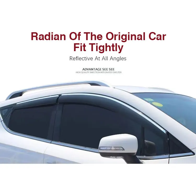 For BYD Dolphin EA1 2021 2022 2023 2024 Car Window Visors Waterproof Wind Sun Rain Visor Deflector Shade Awning Auto Accessories