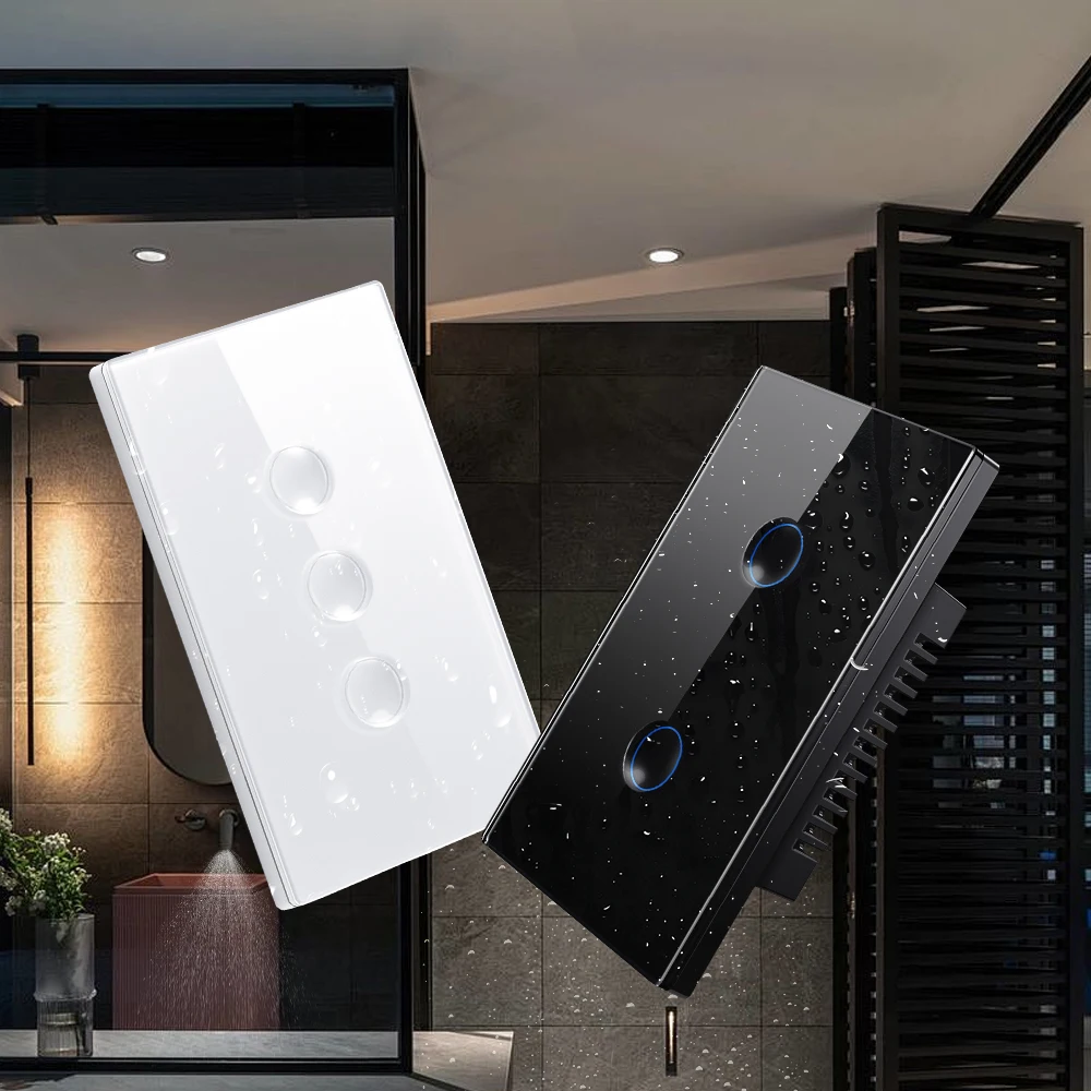 Smart WiFi Touch Switch No Neutral Wire Required Smart Home 1/2/3 Gang Light Swi