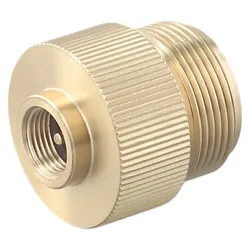 Enhanced Outdoor Camping Brass Gas Adapter for Flat Tank to MAPP Interface (Flat to MAPP)