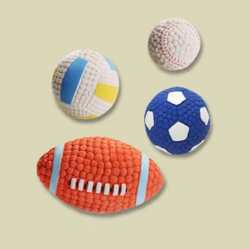 Interactive Dog Ball Toy for Entertainment and Training Bite-Resistant Latex Dog Chewing Toy for Tooth Cleaning Pet Toy for Dogs