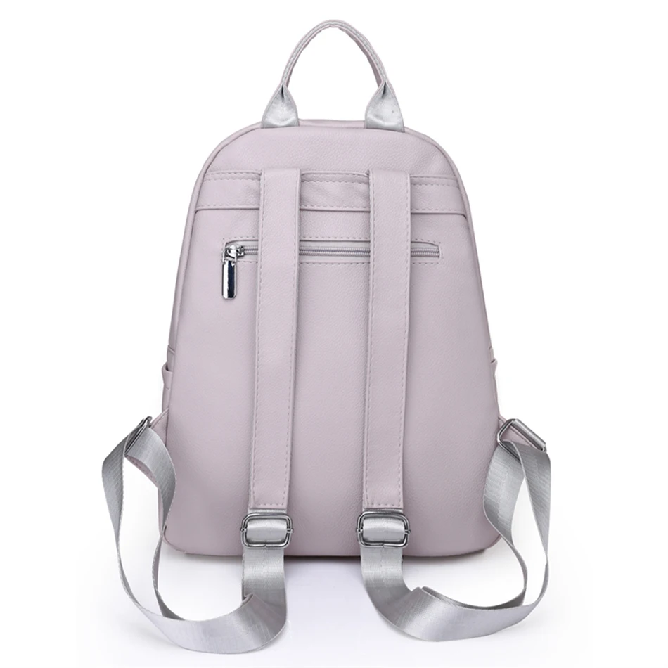 Women Classic Backpack Purses High Quality PU Leather Rucksack for Female 2022 Trend Bagpack Anti-theft School Book Bag for Girl