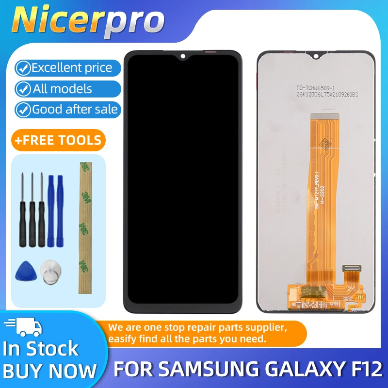 Original Lcd Screen With Digitizer Full Assembly For Samsung Galaxy F12