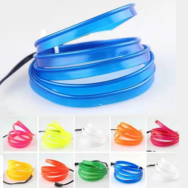 Car Environment El Wire LED USB Flexible Neon Interior Lights Assembly RGB Light For Automotive Decoration Lighting Accessories 2