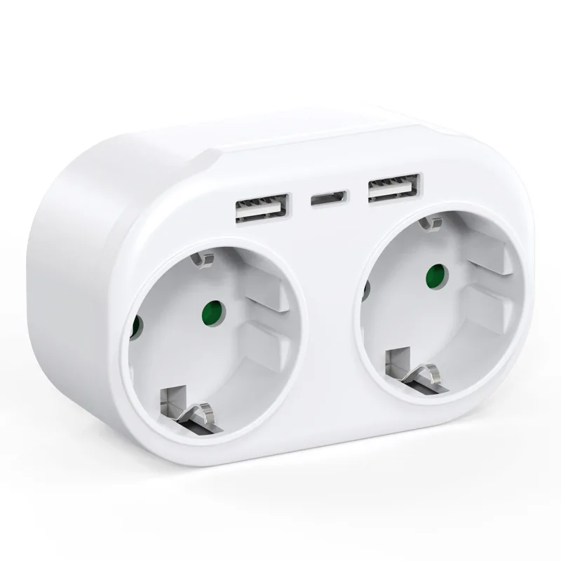 AC, portas de carregamento USB, adaptador de