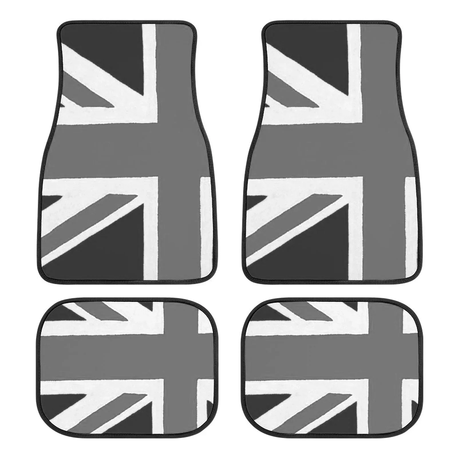 Custom Made Car Floor Mats Front & Rear Set Union Jack For Mini Cooper 2007-2023 R55 R56 R57 R60 R61 F54 F55 F56 F57 F60 Clu 1