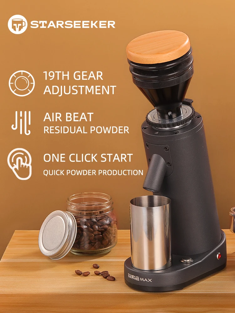 STARSEEKERMAXElectricCoffeeGrinder40MMTitaniumBurrPortable