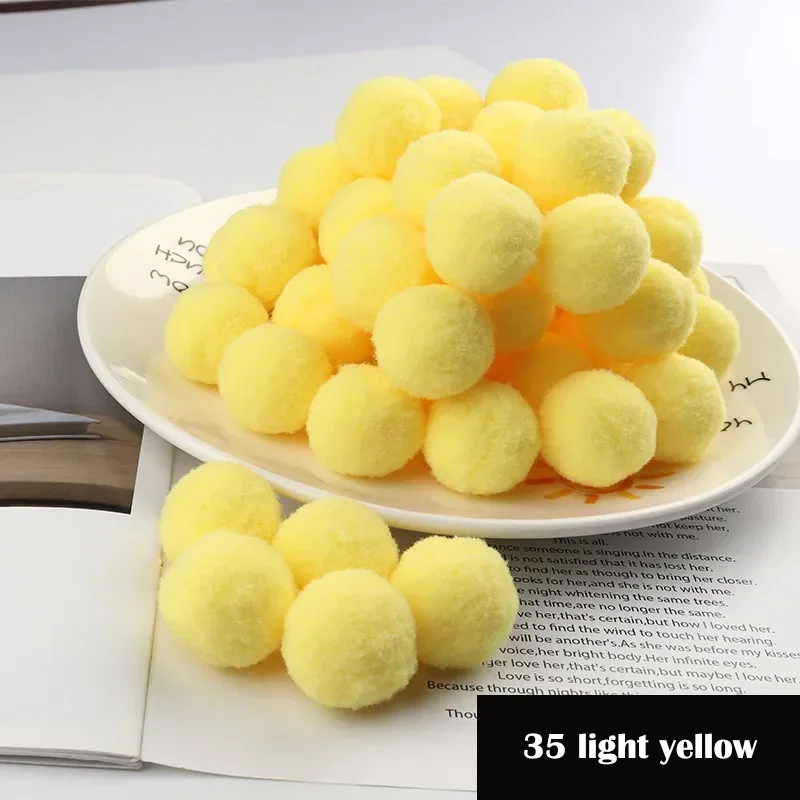 Mini Fluffy Soft Pom Poms for DIY Crafts and Home Decor