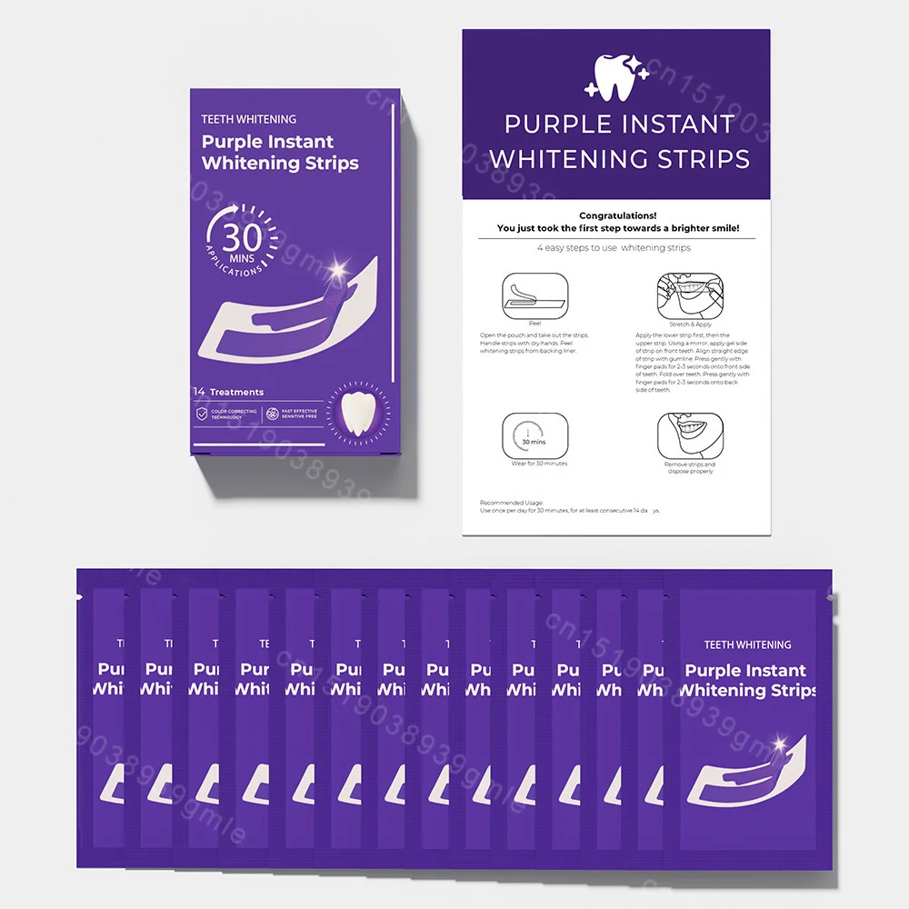 Teeth Whitening Strips For Dental Plaque And Yellow Stain Removal_voghion.com