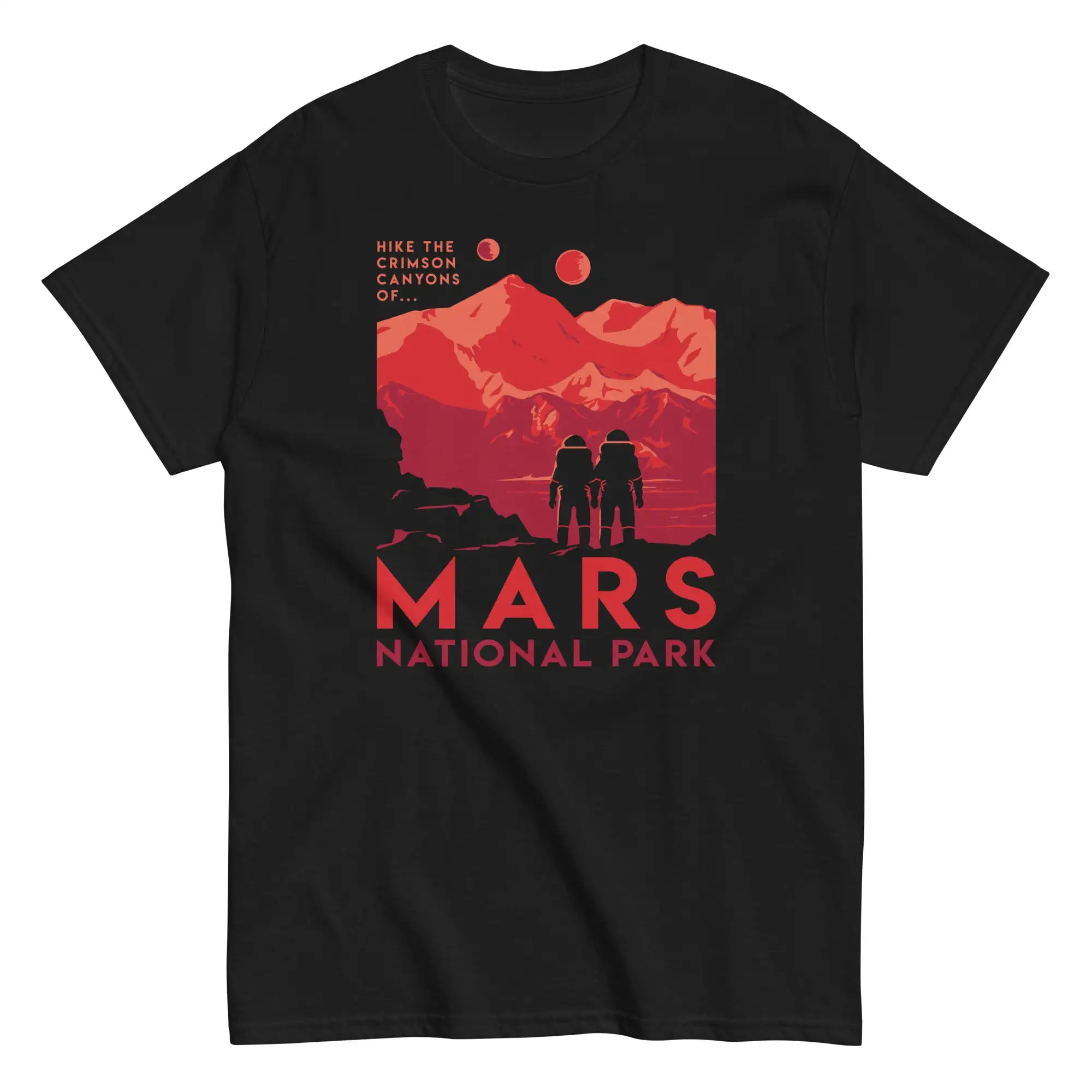 

Футболка Mars National Park унисекс, короткая летняя хлопковая одежда для мужчин и женщин, Повседневная модная одежда для пар
