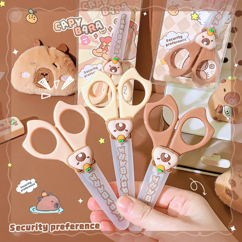 1PC Stationery Scissors Cute Capybara Craft Scissors