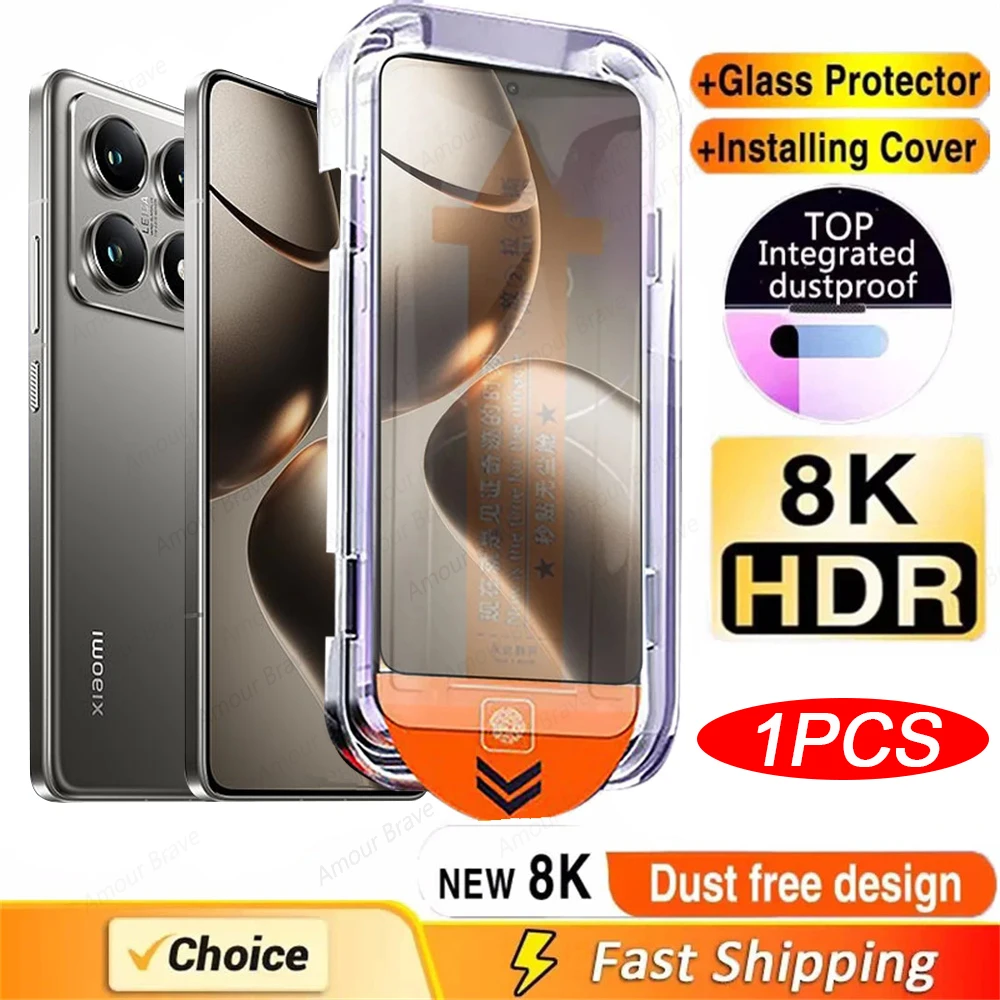 Premium Oleophobic Tempered Glass Screen Protector - Easy Installation, 1-3 PCS