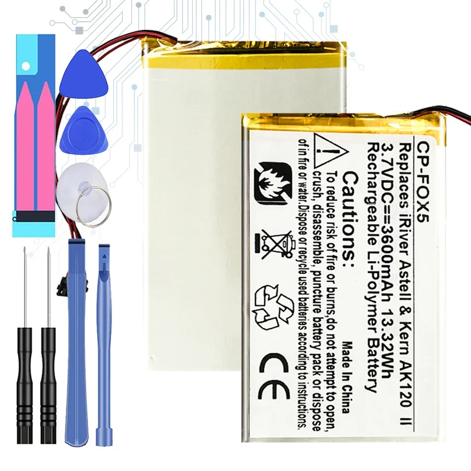 

Аккумулятор для динамика 3500 мАч для FIIO X1 X3 X5 X7 II III, динамик, музыкальный плеер