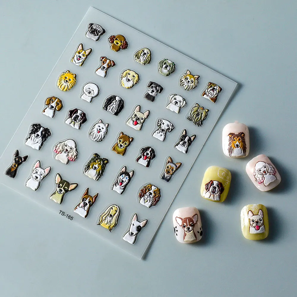Dog Collection 5D Nail Art Sticker Decal Manicure nail stickers,nail art decoration,nail decals