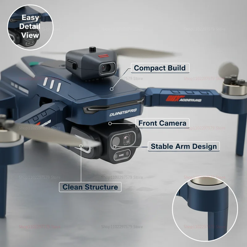 Dron Selfie Kieszonkowy 4K Ultra HD Składany z Kamerą - Idealny Prezent