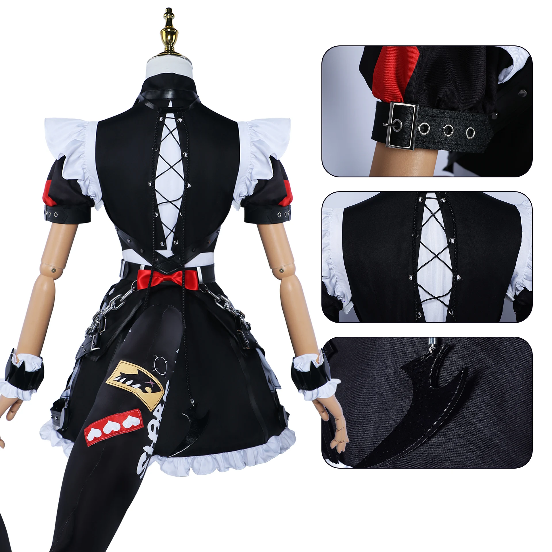 Zenless Zone Zero Ellen Joe Cosplay Kostüm Set Halloween Rolle Spielen Kleid Frauen Schuhe 233