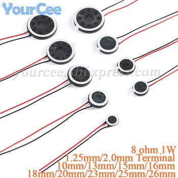 2 Altoparlanti Audio da 8 Ohm 1W (10mm/13mm/15mm/16mm/18mm/20mm/23mm/25mm/26mm) per Tablet, Telefono, Computer - Tromba/Clacson