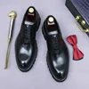 New Men's Casual Shoes British Top Layer Cowhide Business Formal Thick Sole Increased Leather Derby Shoes Leather Shoes for Men 6