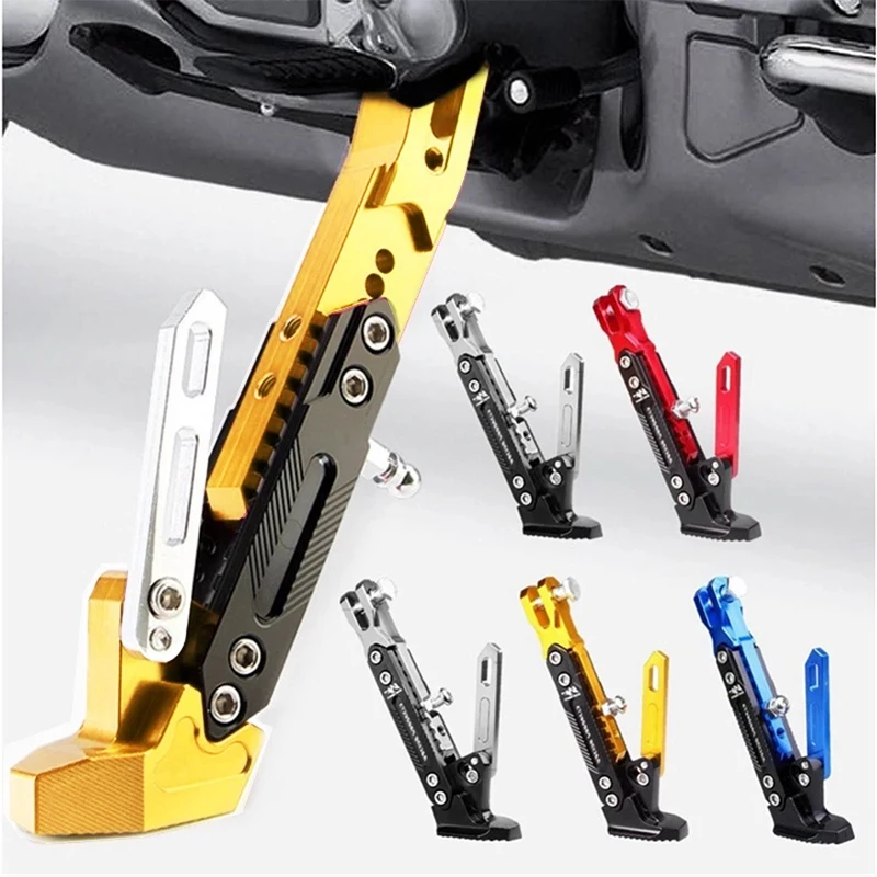 Ajustable Motorcycle Stand Kickstand Foot Side Bracket Kick For Yamaha Xj600 Bws 100 R6 2000 Vmax 1200 Cygnus 125 R25 Virago 535