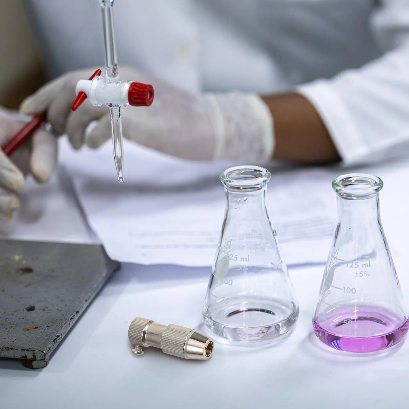 스테인레스 스틸 3날 혼합 패들, 구리 척, 정밀 혼합, 마그네틱 교반기, 오버헤드 교반기, 교육용