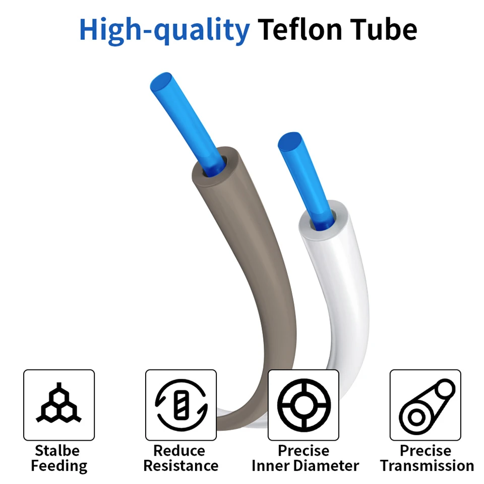 Mini-3D-Drucker PTFE-Rohr 1,75 mm Bambulab Ptfe-Rohr 4 m Weiß Grau AMS LITE für Bambu Lab Ptfe-Rohr 2,5 mm 4 mm Filamentteile – Detail 4