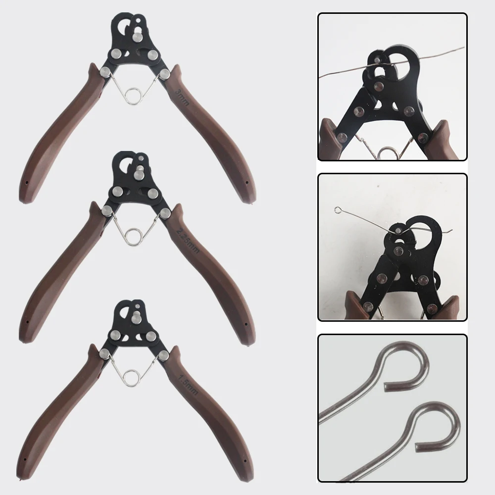 1.5/2.25/3mm Wire Rolling Plier Set for Earring Making, C Ring Winding, Wire Wrapping & Pendant Crafting Diy Jewelry Plier Tools 1