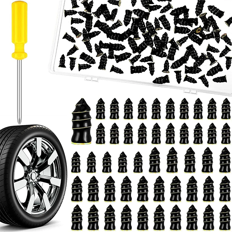 Kit 10 Clous De Réparation Pneus Tubeless - Pour Trous 0.1 à 5 Mm - Vélo, Scooter, Voiture