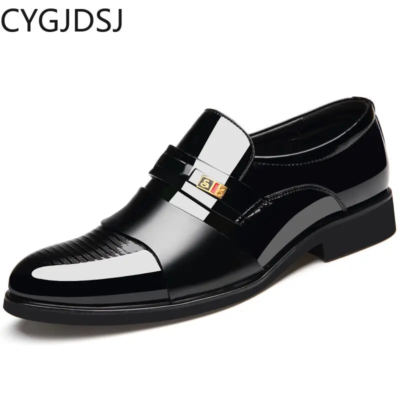 

Loafers for Men Formal Shoes for Men Patent Leather Shoes Slip on Shoes Men Business Suit CLASSIC Oxfords Brown Dress Italiano