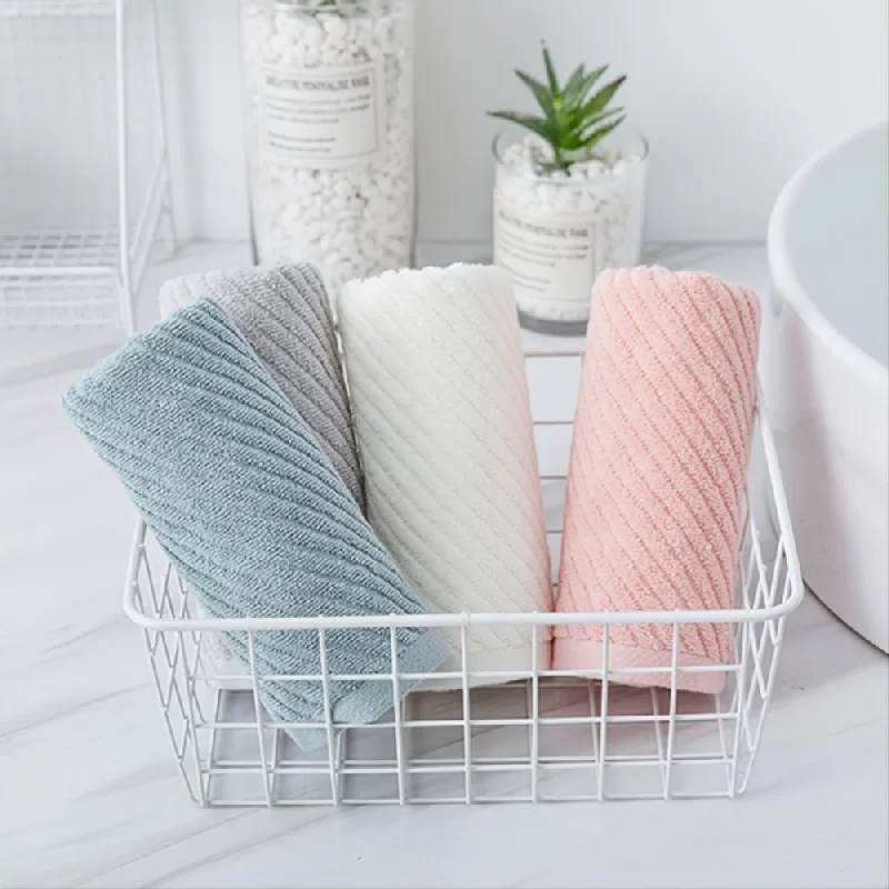 Bath Towel Cotton Towel Baby Towel Muslin Towel Square Towel Soft absorbent towel, children and adults face wash, Quick Dry Hand Towel 13.78*29.53inch(35*75cm)